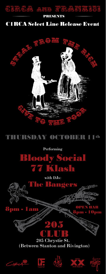 Flyer for 77Klash Frank151 party