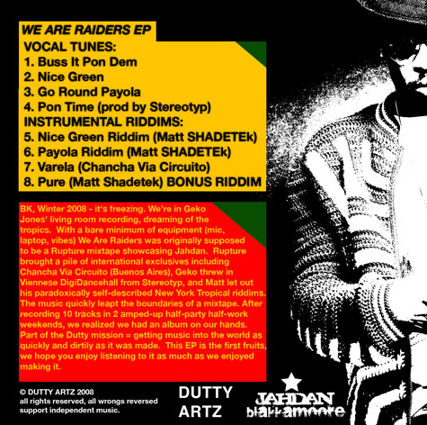 Jahdan CD Back
