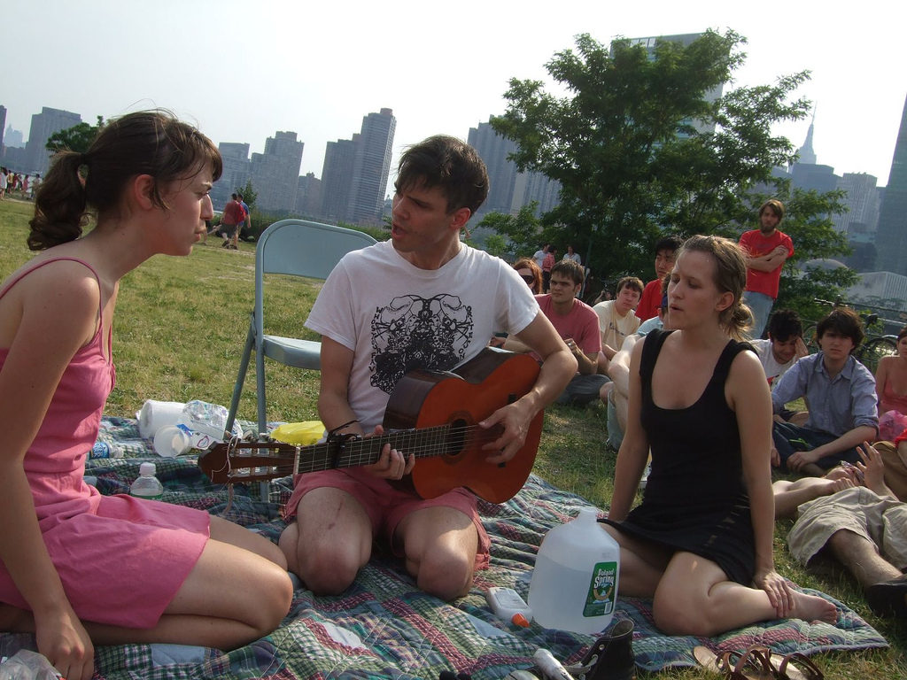 projectors in the park