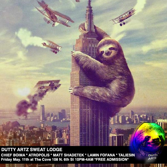 Dutty Artz Sweat Lodge Flier May Chief Boima Shadetek Atropolis Lamin Fofana Taliesin